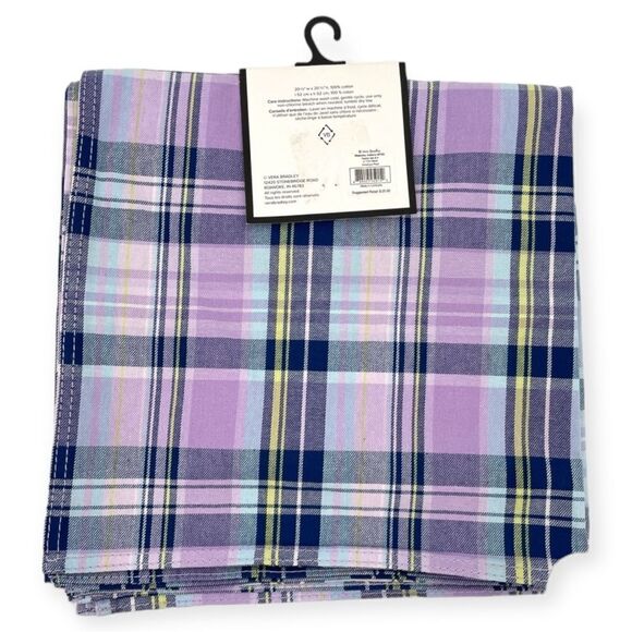 ~Vera Bradley Cotton Napkin & Oven Mitt Set in Amethyst Plaid NWT - Picture 6 of 8
